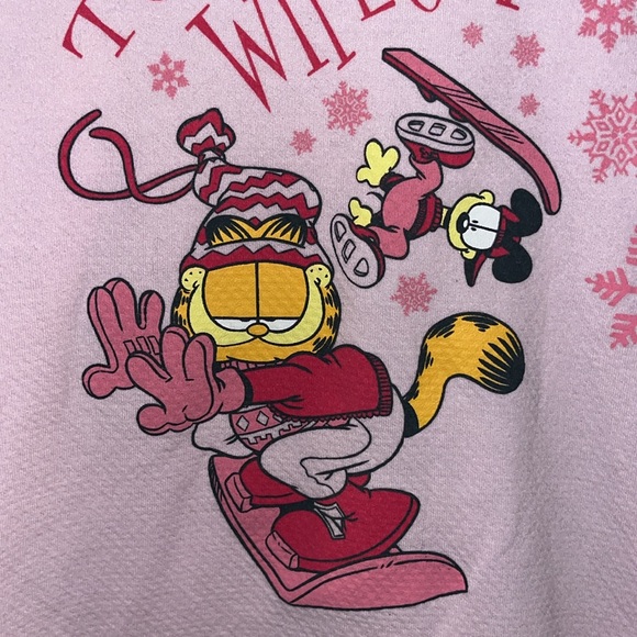 Garfield pajama set. NWOT Snowboarding, fleece lined - Picture 5 of 12